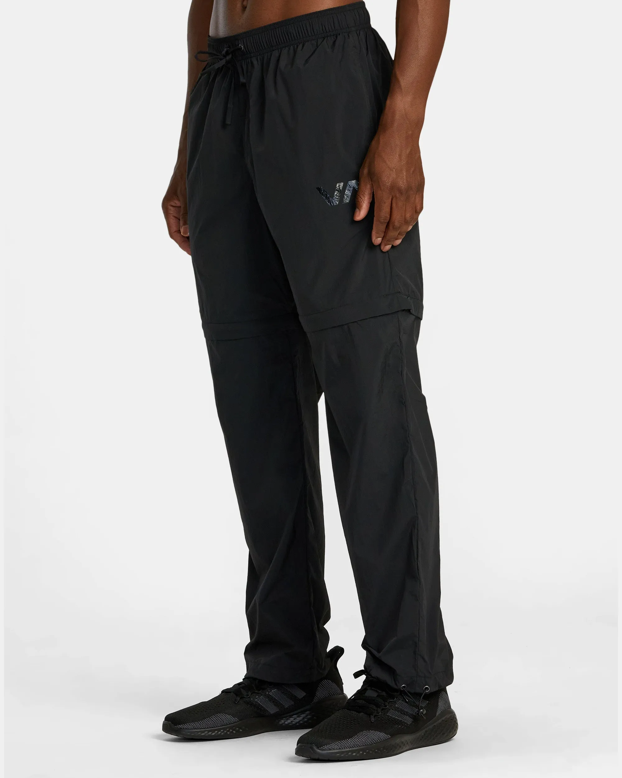 Big Lounger Zip Off Joggers - Black