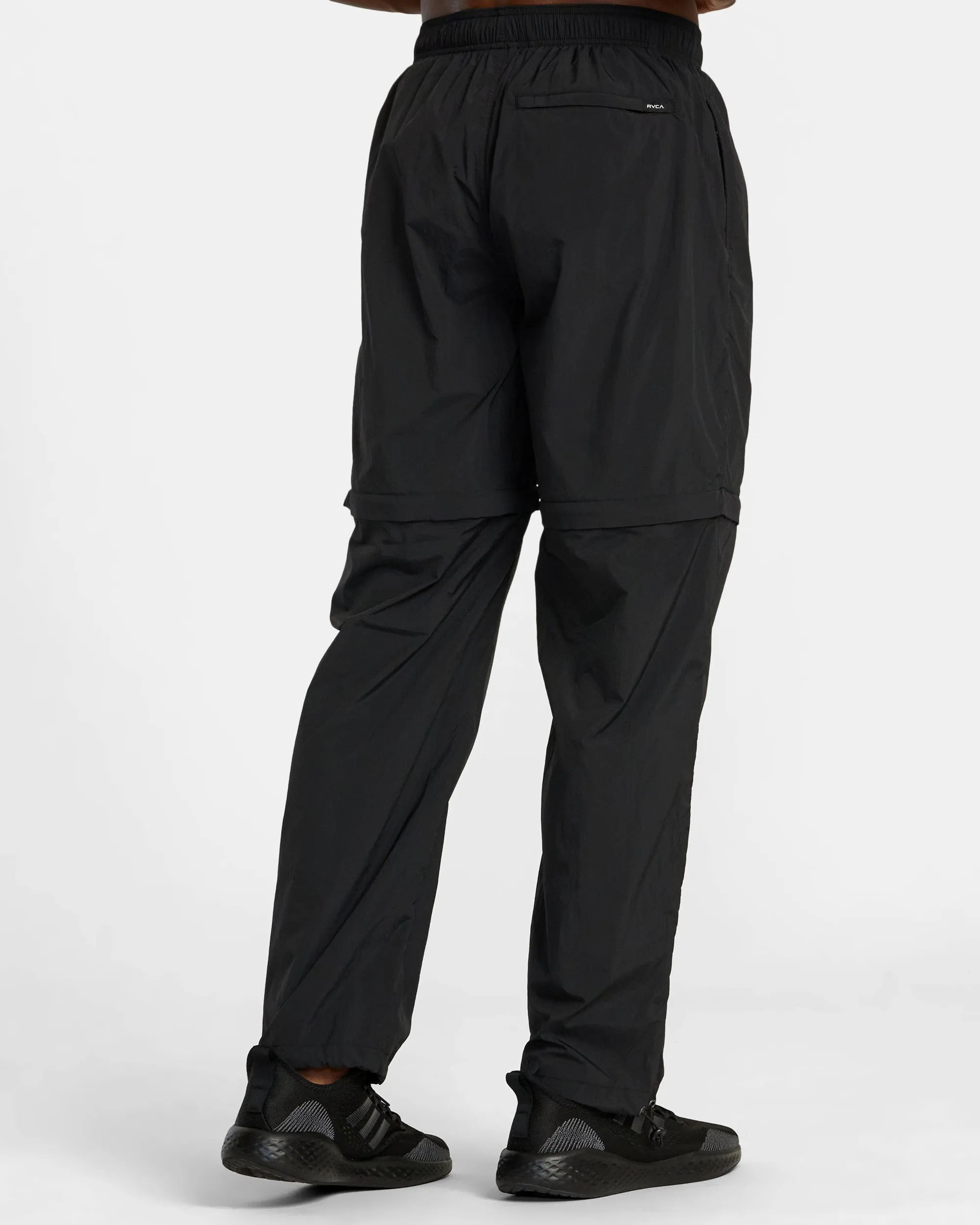 Big Lounger Zip Off Joggers - Black