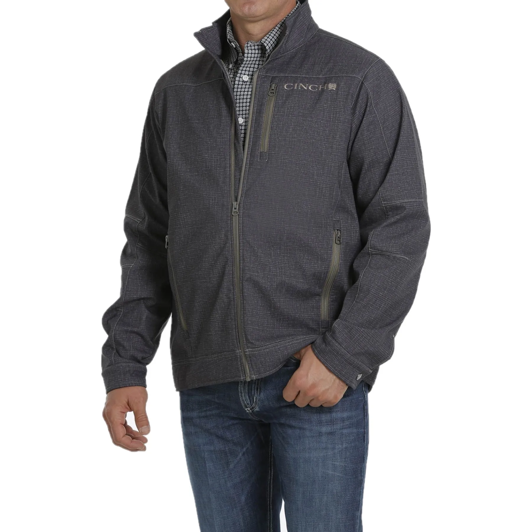 Cinch Men's Textured Bonded Navy Jacket MWJ1086008