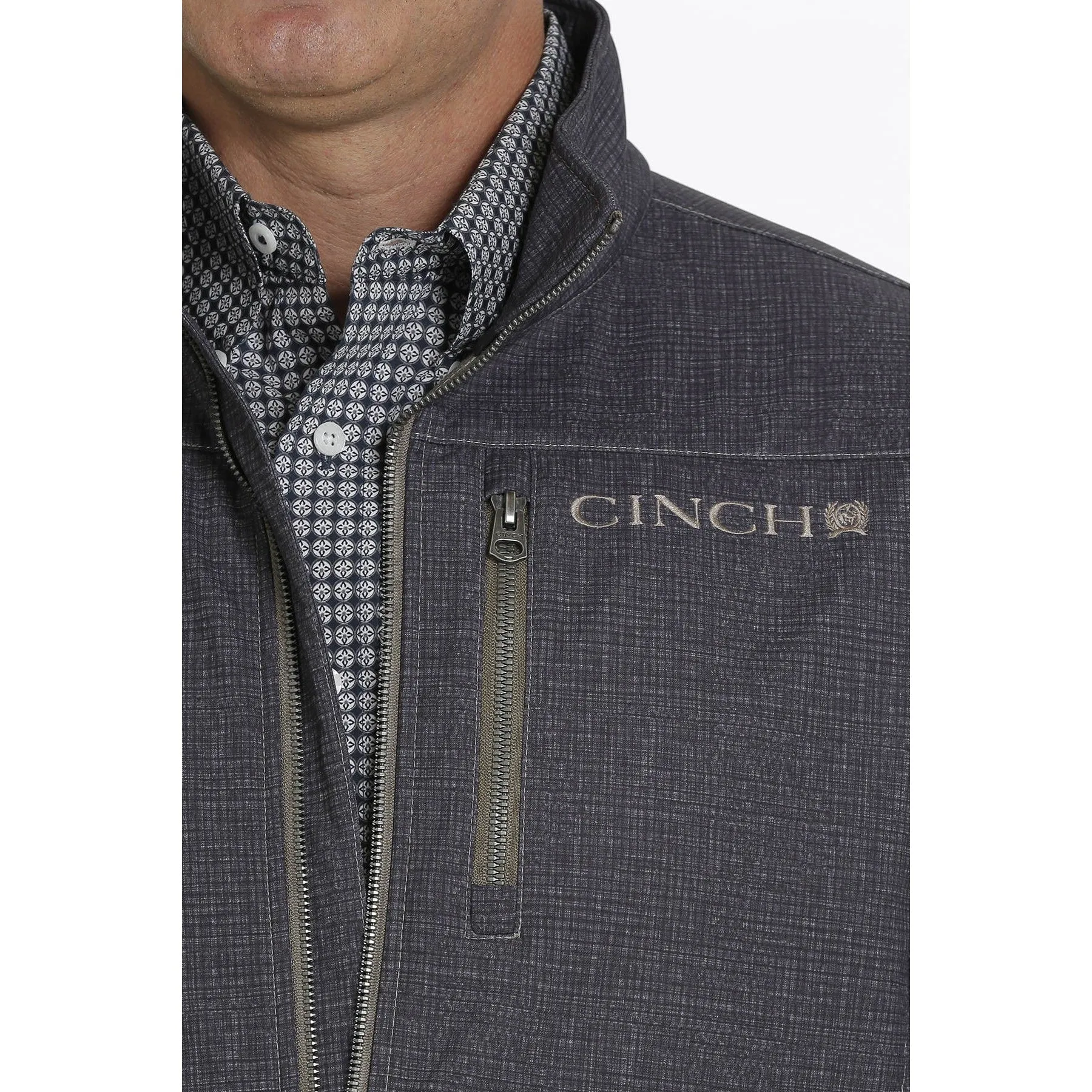 Cinch Men's Textured Bonded Navy Jacket MWJ1086008