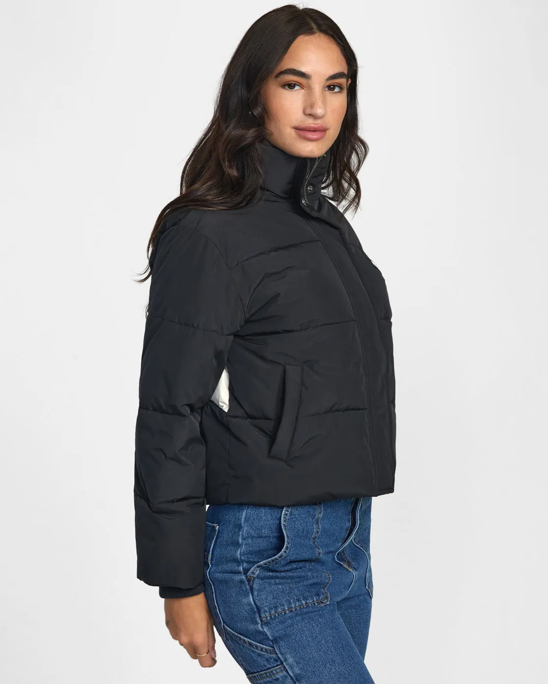 Cloud Puffer Jacket - RVCA Black