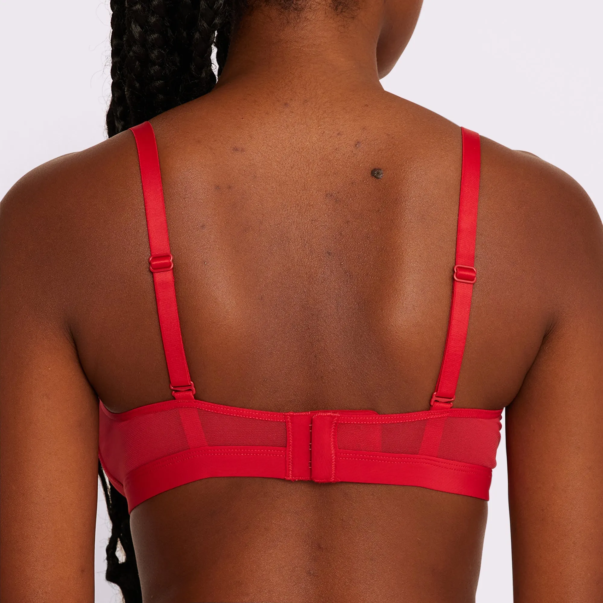 Dream Mesh Plunge Bralette | Ultra-Soft Re:Play | Archive (Red Velvet)