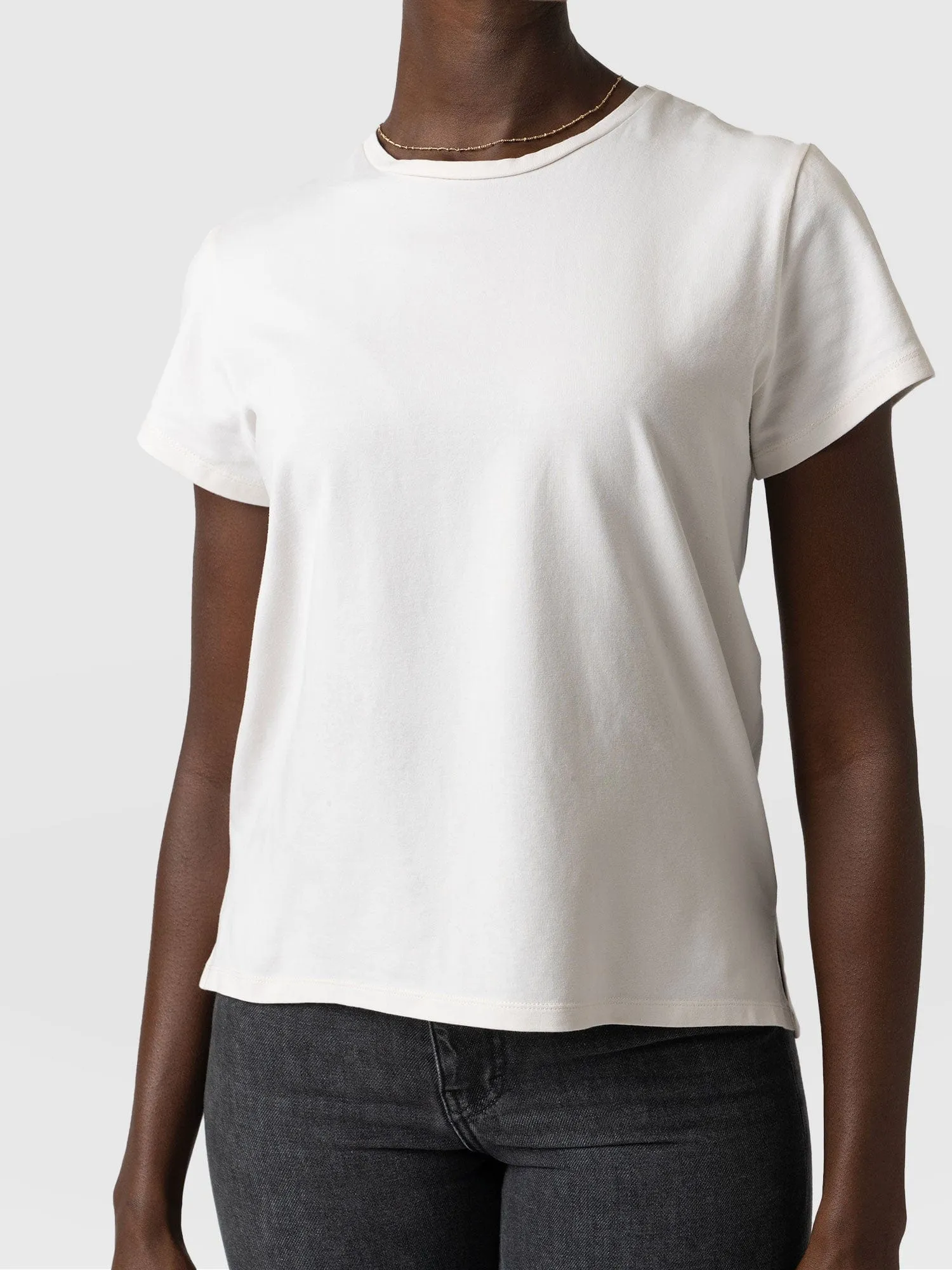 Easy Cotton Tee - Cream