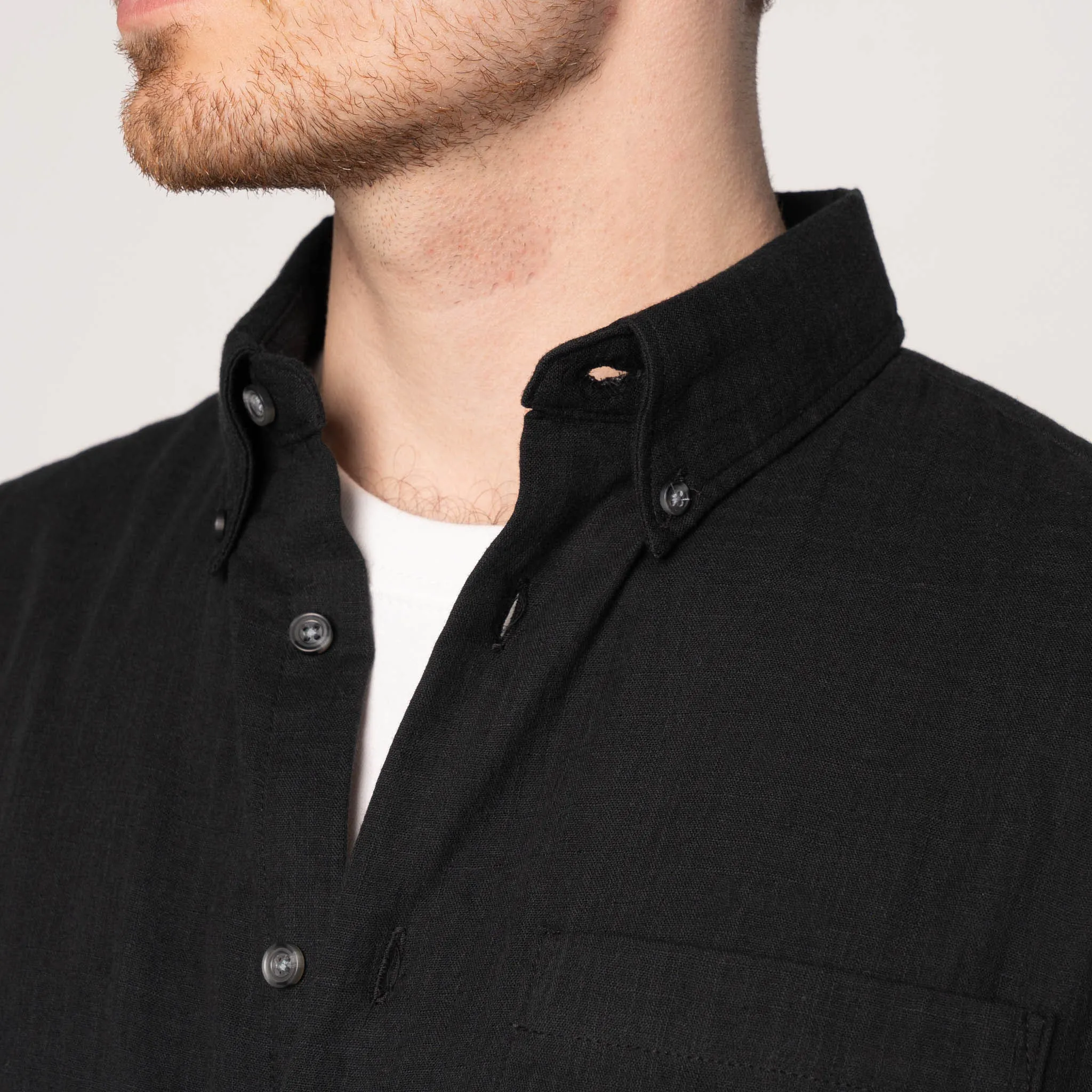 Easy Shirt - Double Weave Gauze - Black