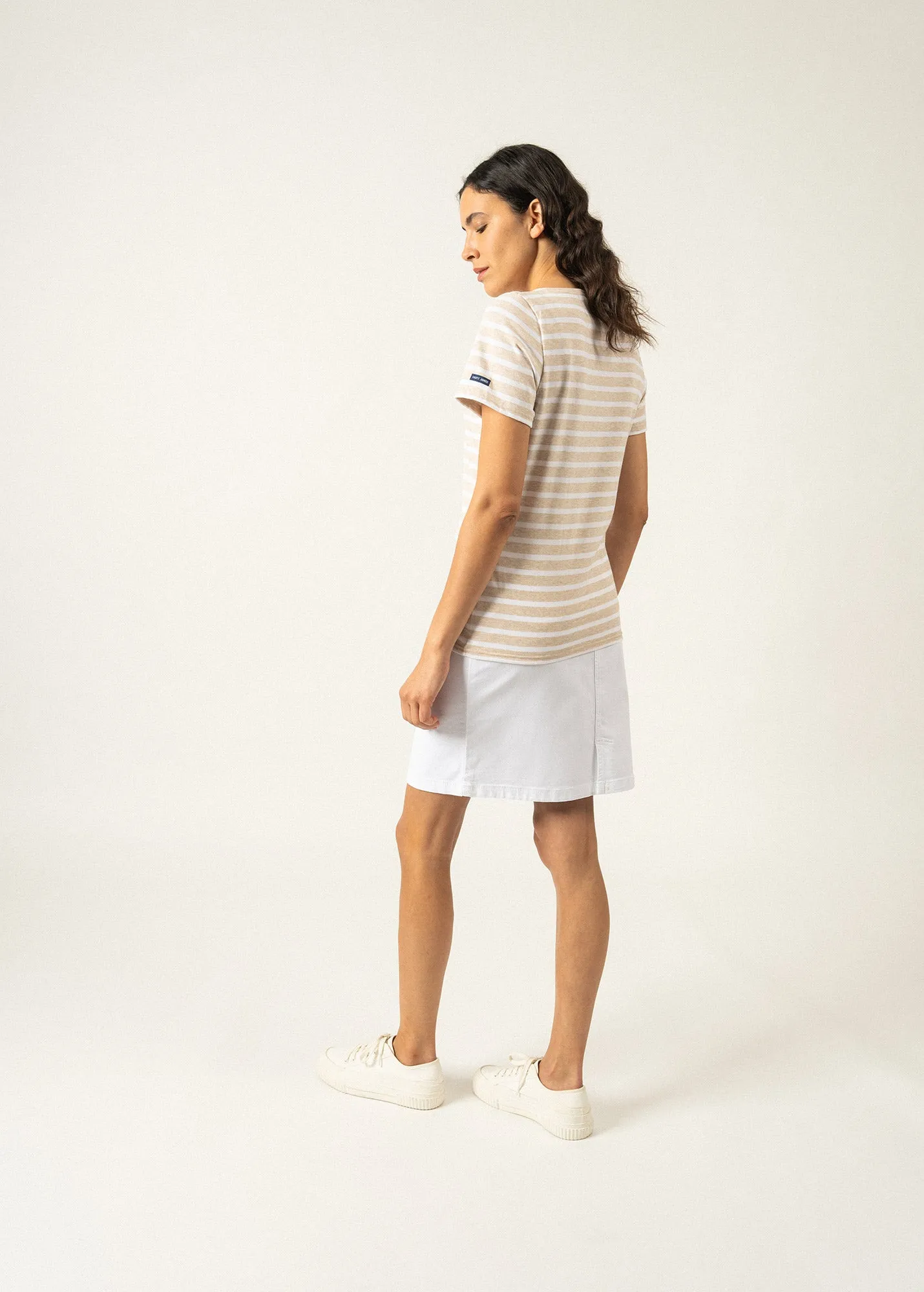 Etrille short sleeve striped sailor shirt - regular fit, in light cotton (NATUREL/NEIGE)