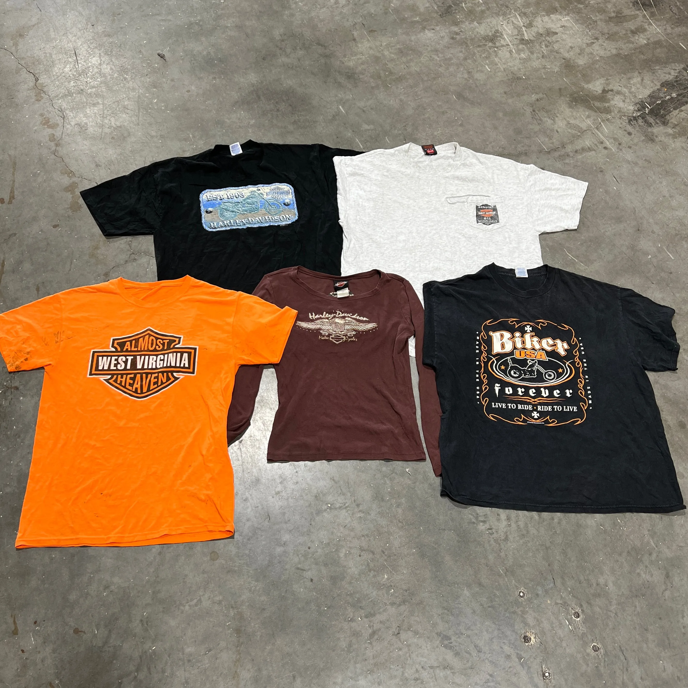 Harley & Biker T-Shirts B Grade Bale