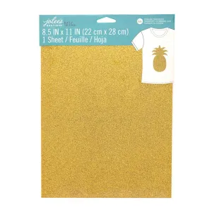 Jolee's Easy Image Iron-On Transfer Single Sheet 8.5"X11" - Gold Glitter*