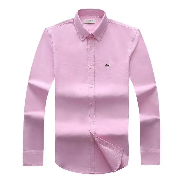 Lacoste Custom Fits Long sleeve Pink Shirts