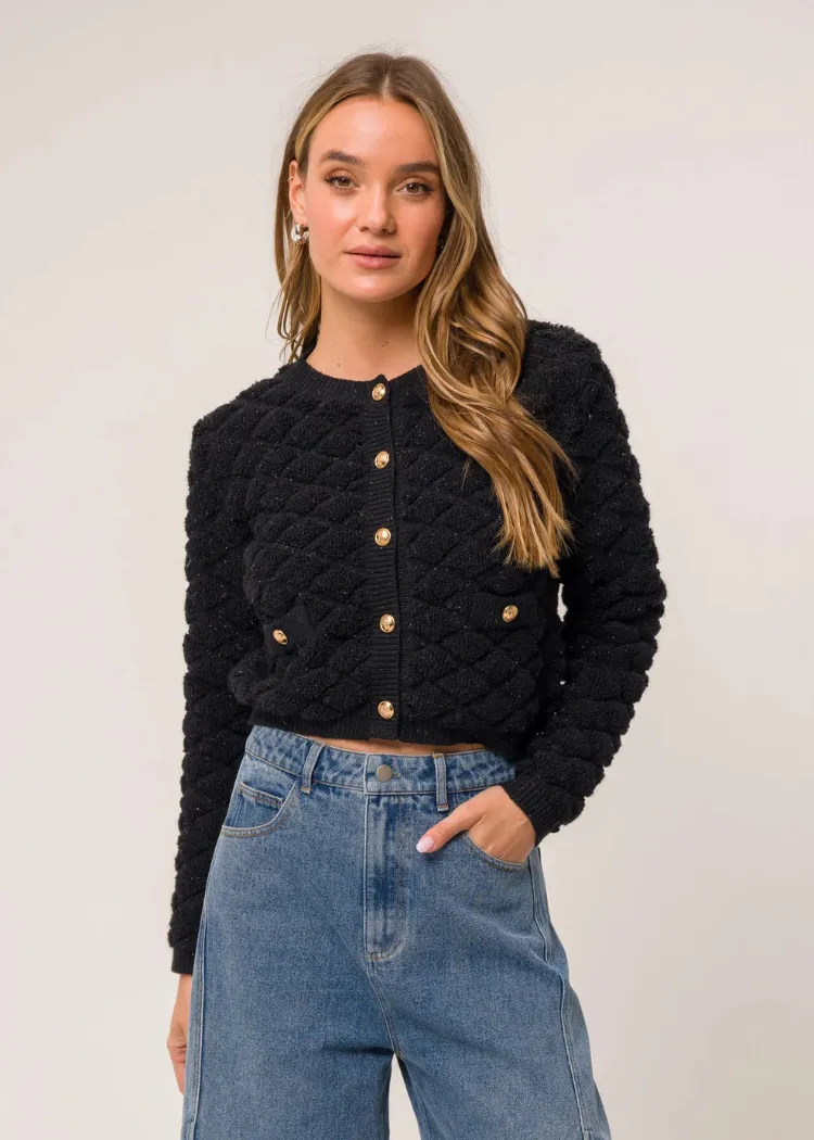 Line   Dot Rhys Sweater- Black