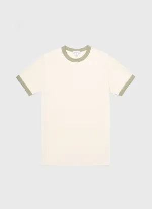 Men's Classic Ringer T-shirt in Pale Khaki