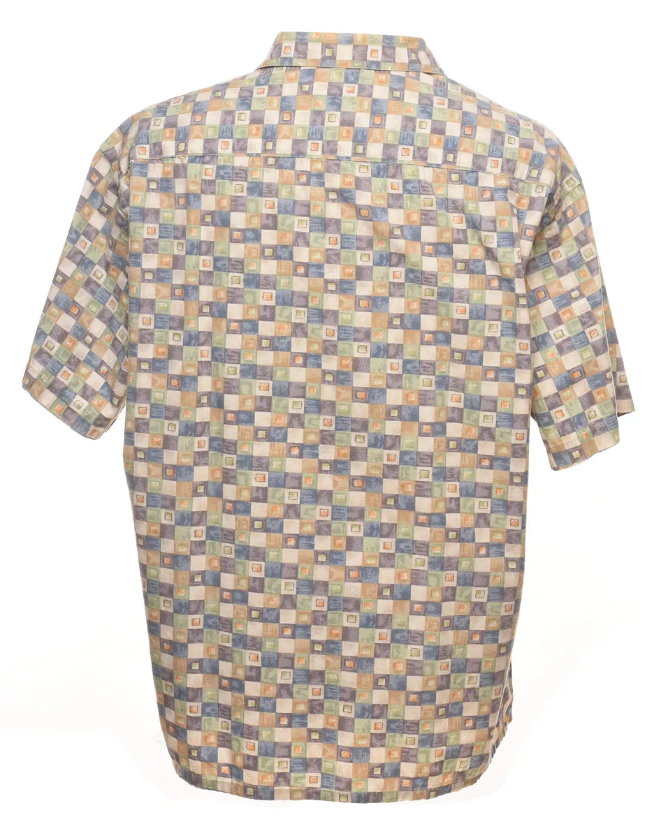 Multi-colour Geometric Design Shirt - XL