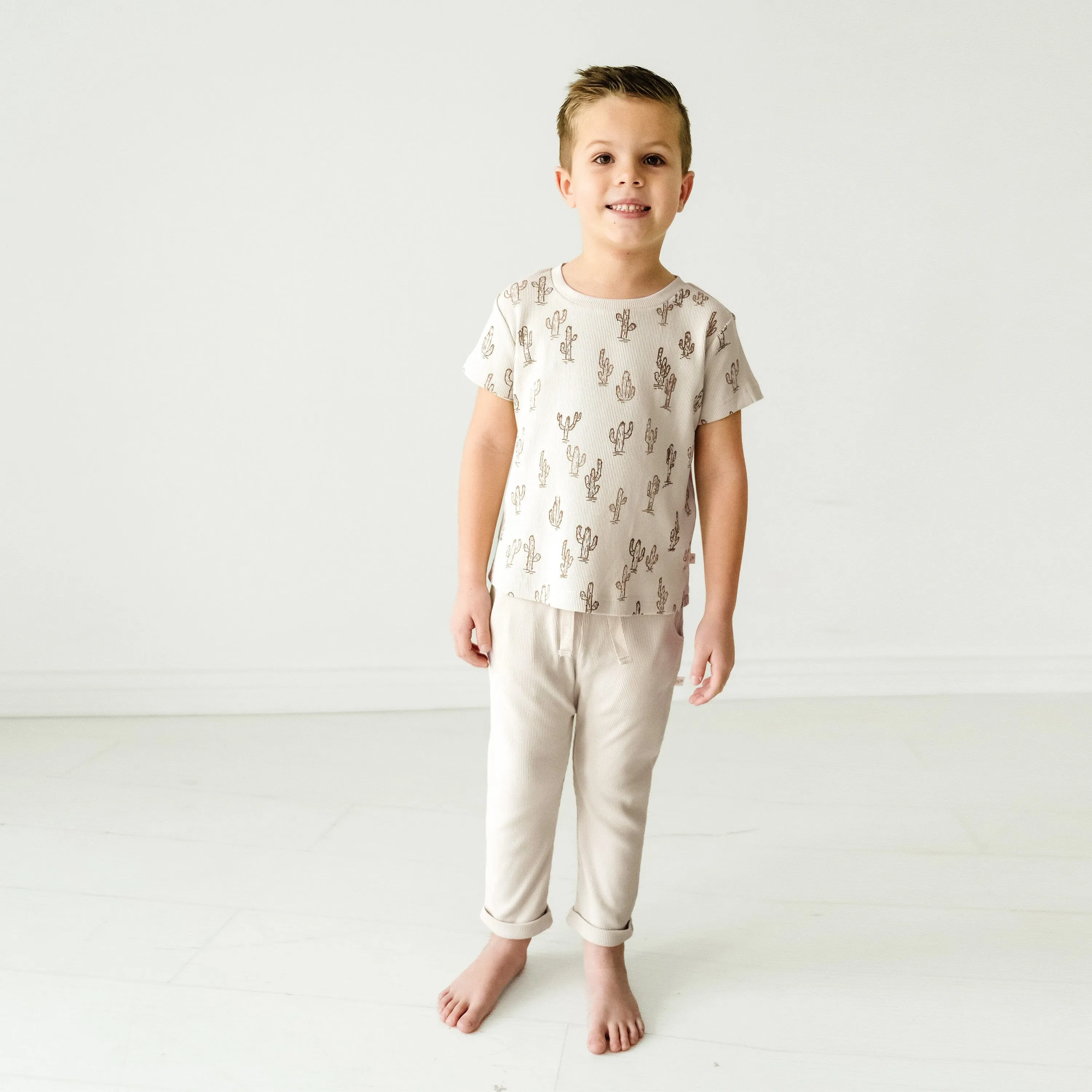 Organic Toddler T-shirt & Pant Set | Cactus