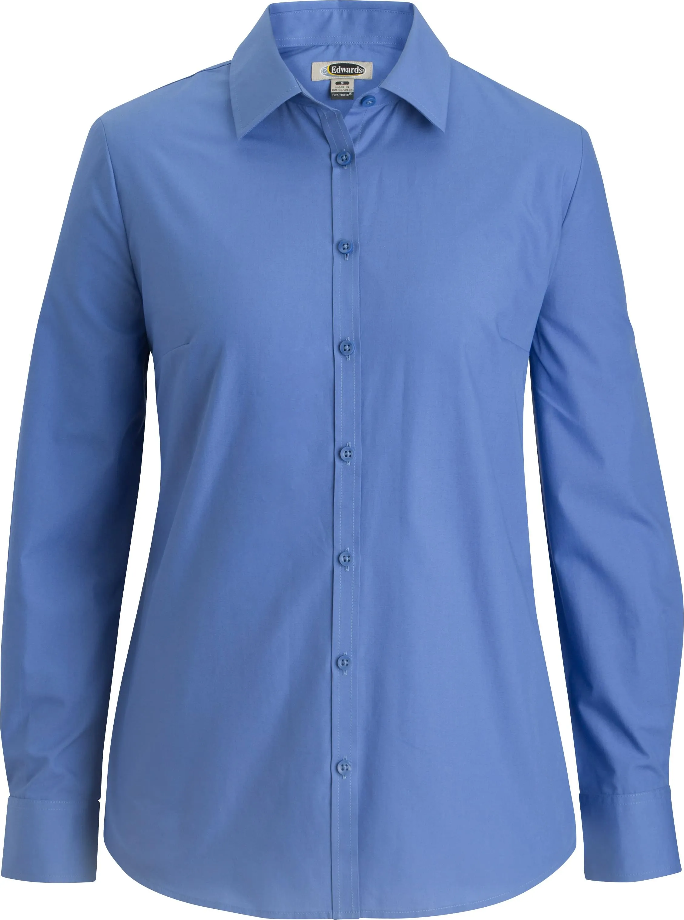 OUTLET-Edwards Ladies Essential Broadcloth Shirt Long Sleeve