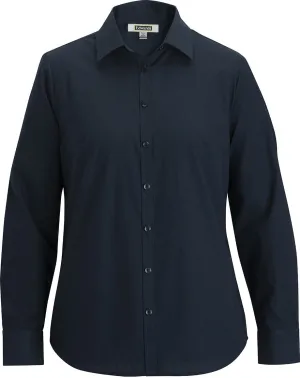 OUTLET-Edwards Ladies Essential Broadcloth Shirt Long Sleeve