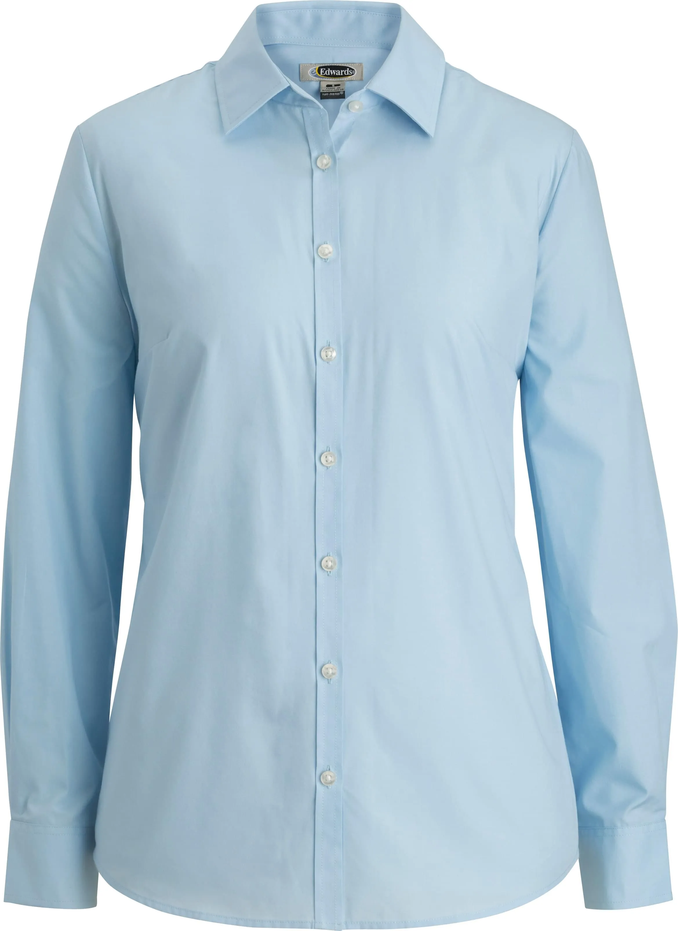 OUTLET-Edwards Ladies Essential Broadcloth Shirt Long Sleeve