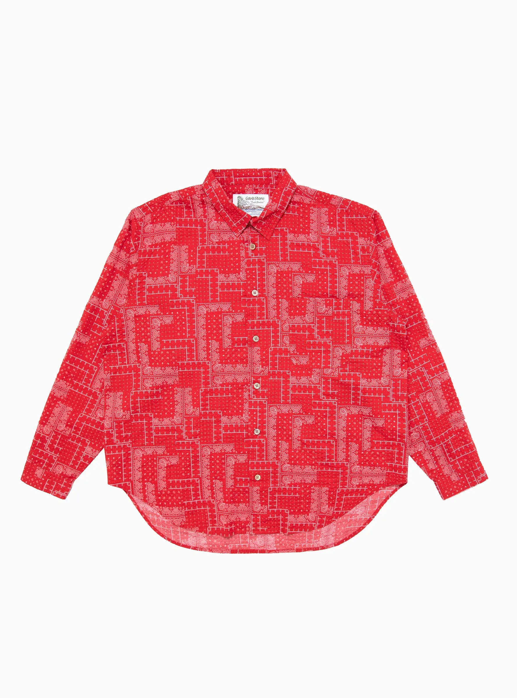 Paisley Easy Shirt Red