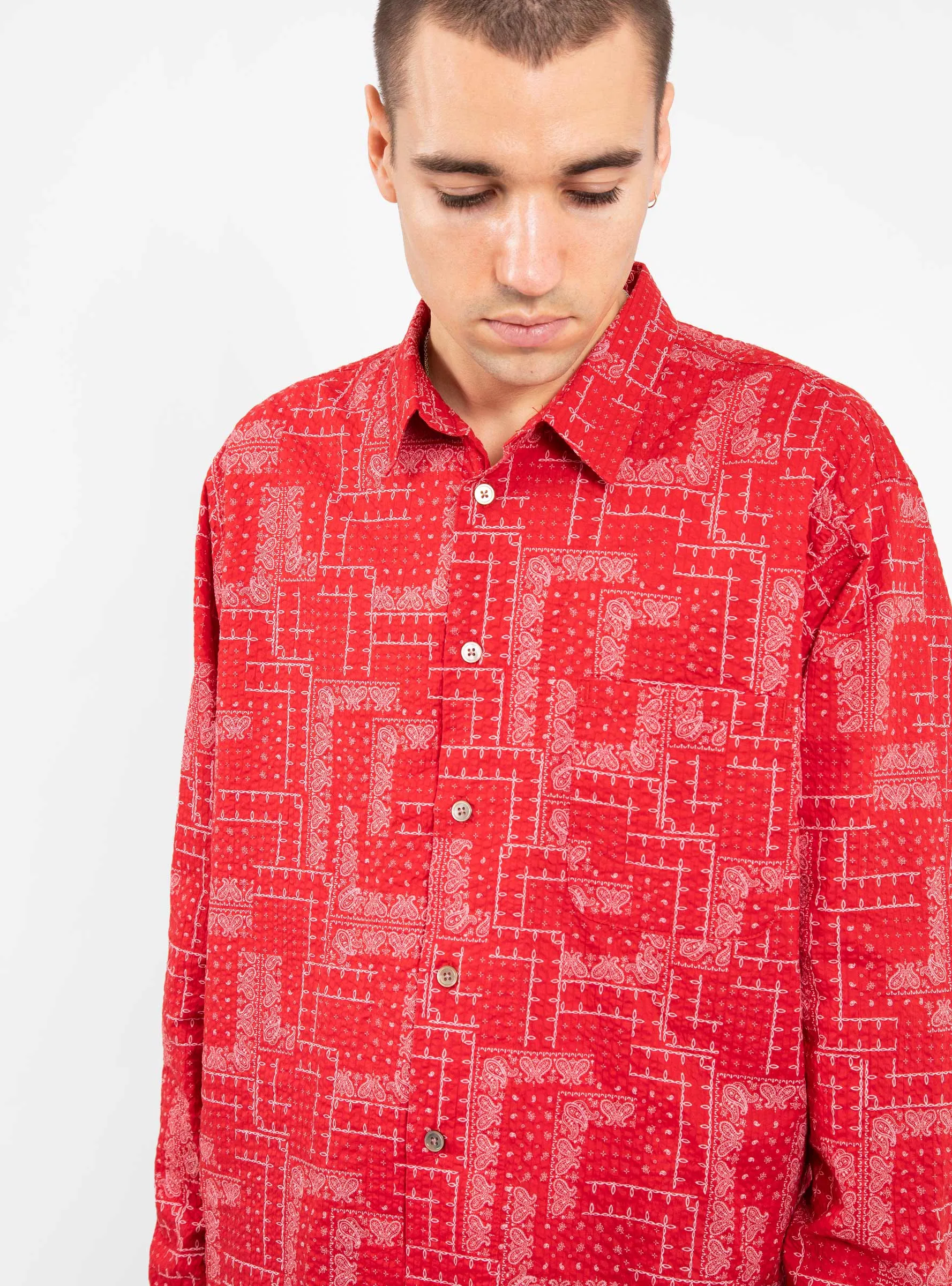 Paisley Easy Shirt Red