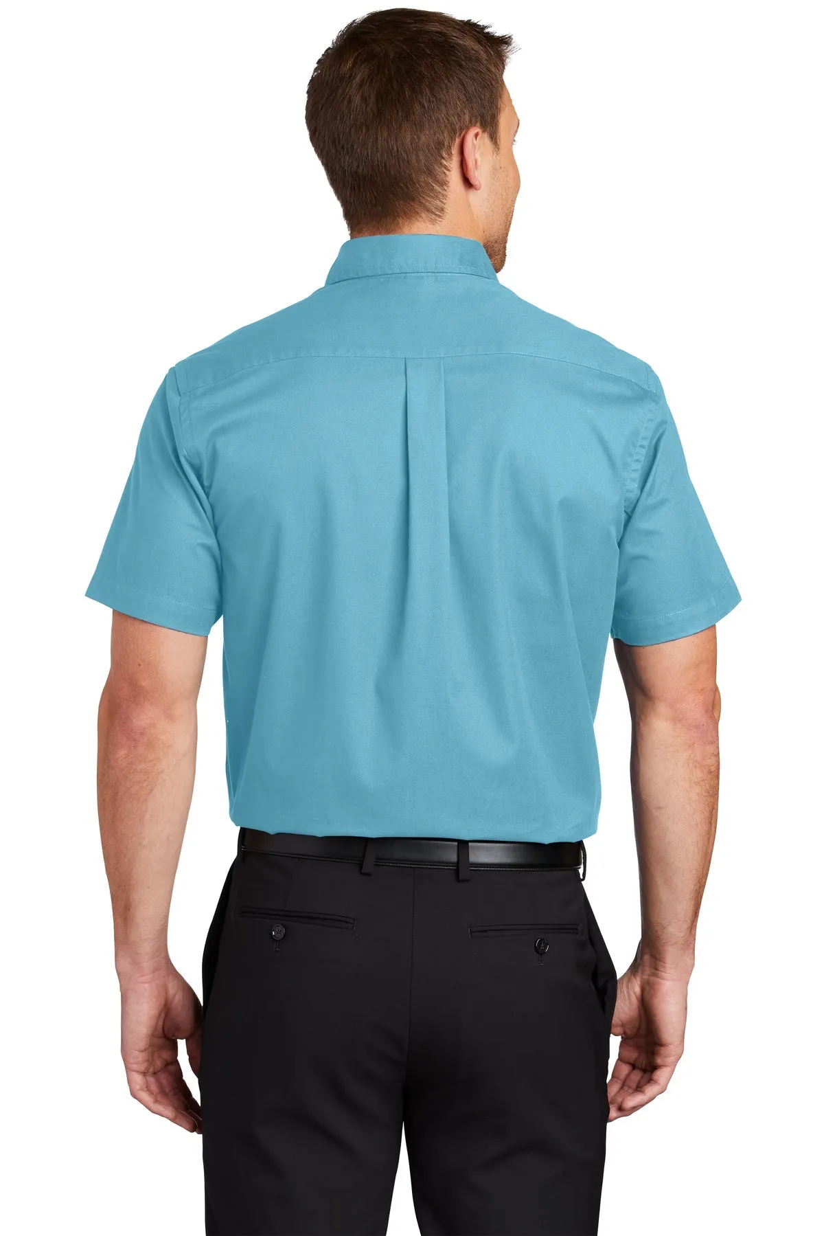 Port Authority Short Sleeve Easy Care Custom Shirts, Maui Blue