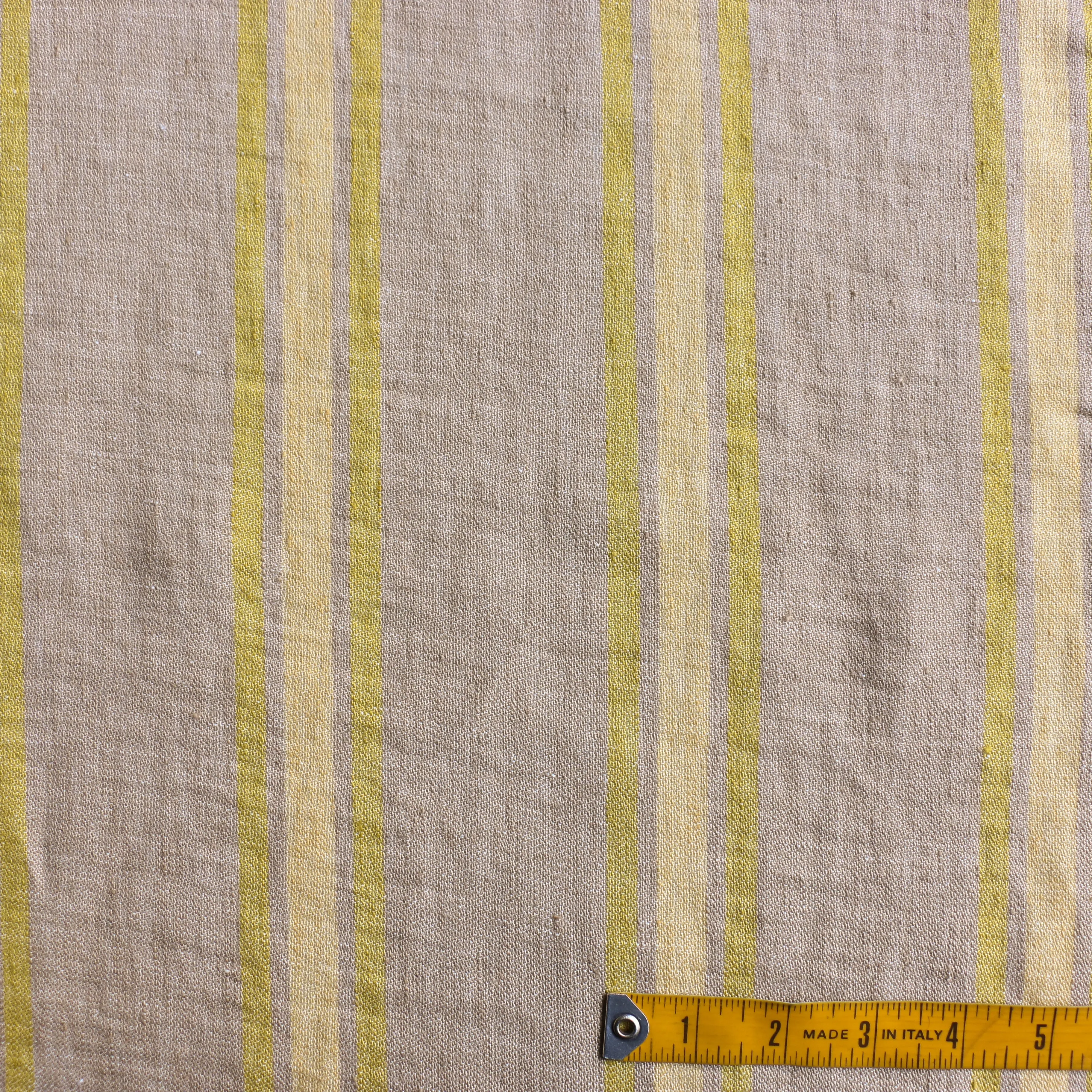 Puglia Giallo Stripe Linen