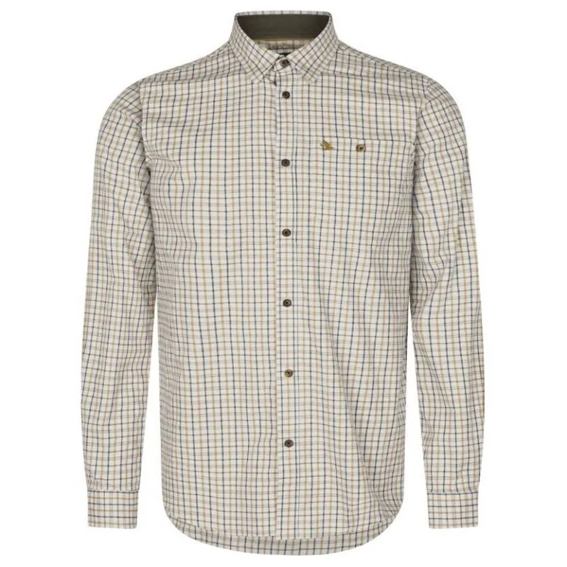 Seeland Oxford Mens Shooting Shirt - Classic Blue/Classic Brown Check