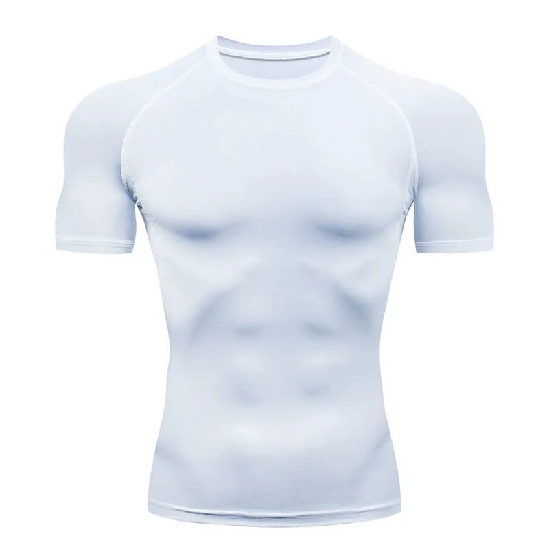 Tight Men's Breathable Base Clothing Sports T-shirt Short Sleeve