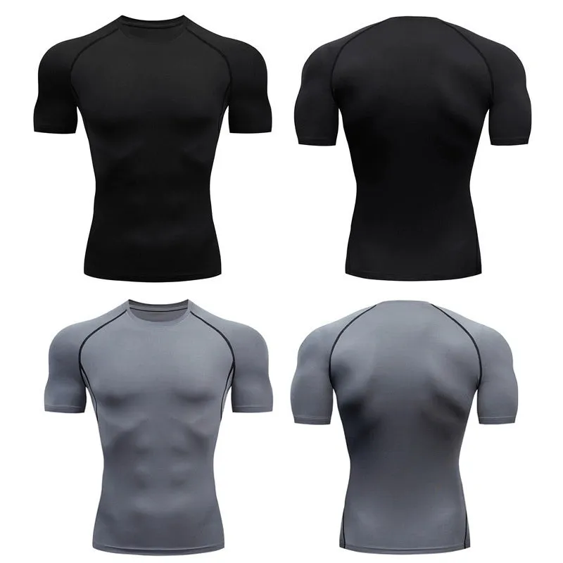 Tight Men's Breathable Base Clothing Sports T-shirt Short Sleeve