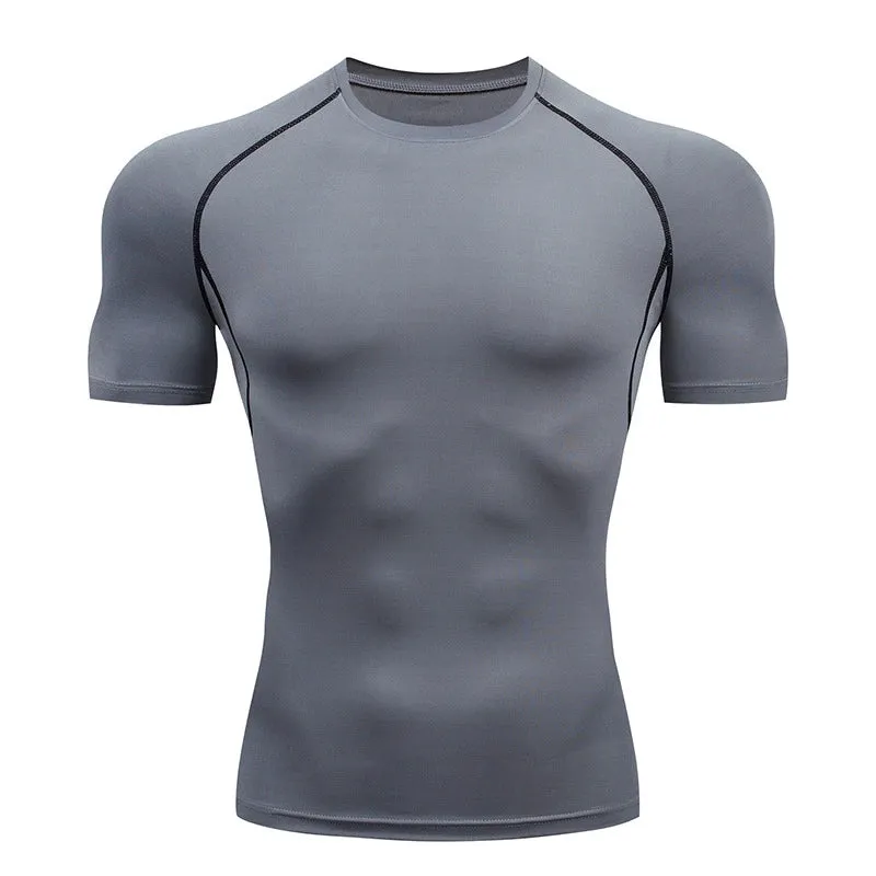 Tight Men's Breathable Base Clothing Sports T-shirt Short Sleeve