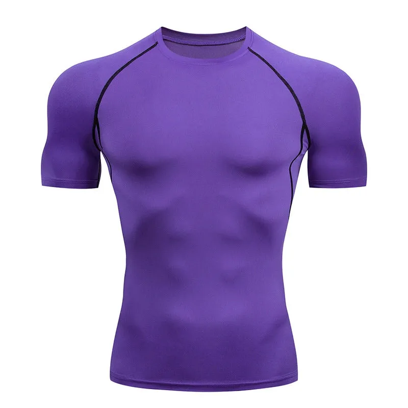 Tight Men's Breathable Base Clothing Sports T-shirt Short Sleeve