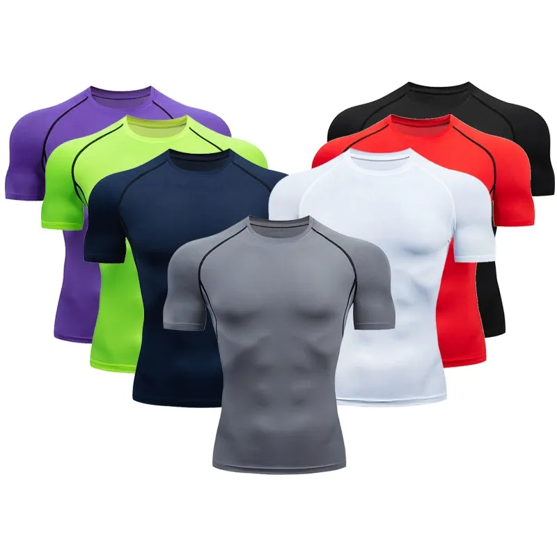 Tight Men's Breathable Base Clothing Sports T-shirt Short Sleeve