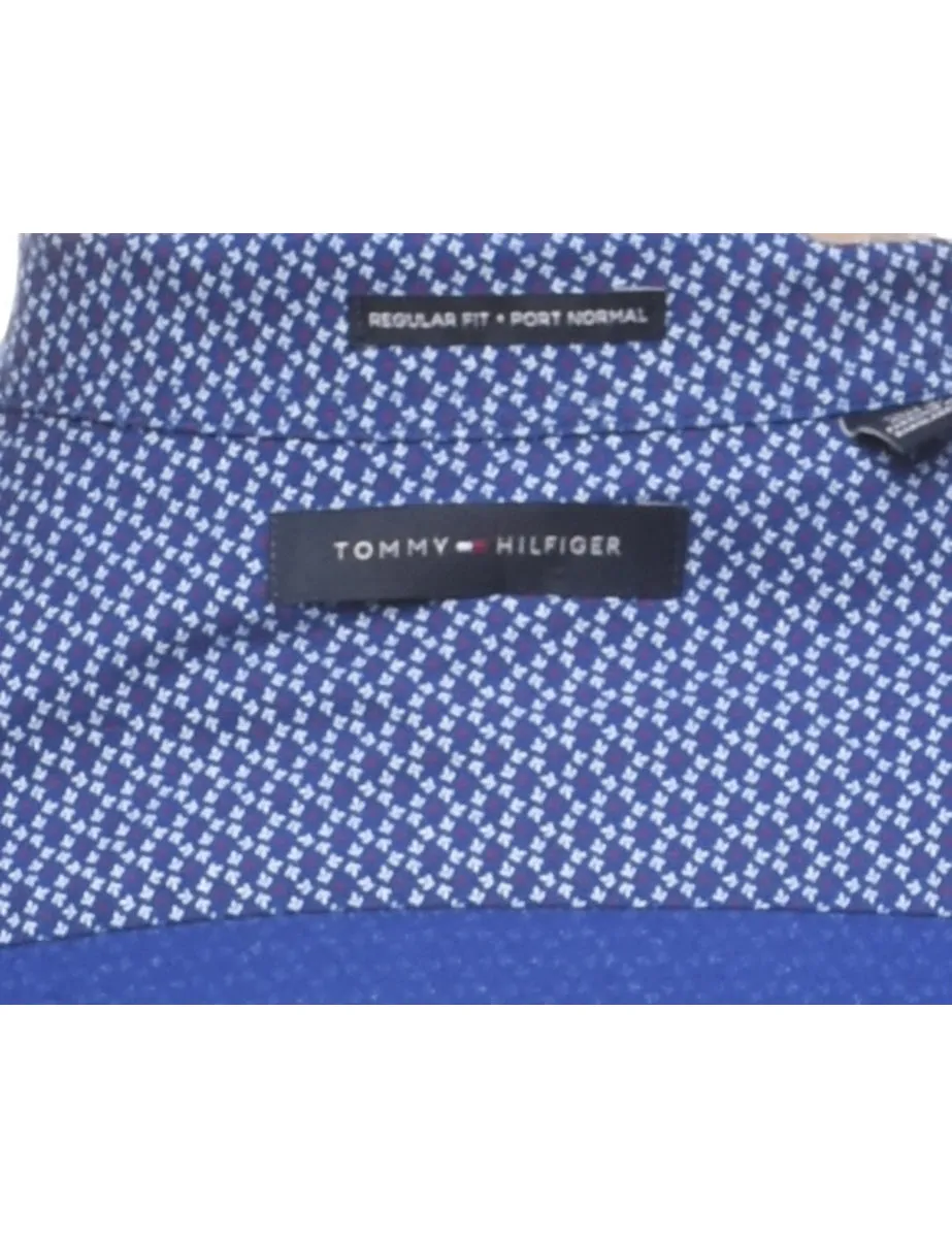 Tommy Hilfiger Blue Patterned Shirt - XL