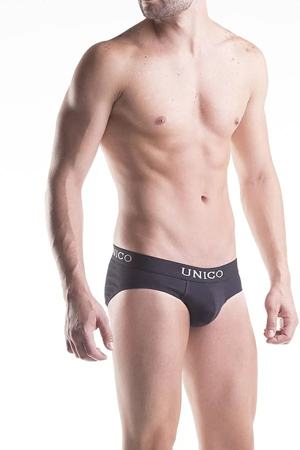 Unico Gift Set Cotton. Classic Black VEST and Classic Black BRIEF