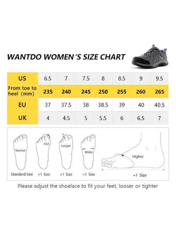 Women's Waterproof Hiking Shoes Low Cut Breathable Trekking Boots