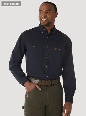 Wrangler Mens Riggs Cotton Twill Work Shirt Style 3W501NV